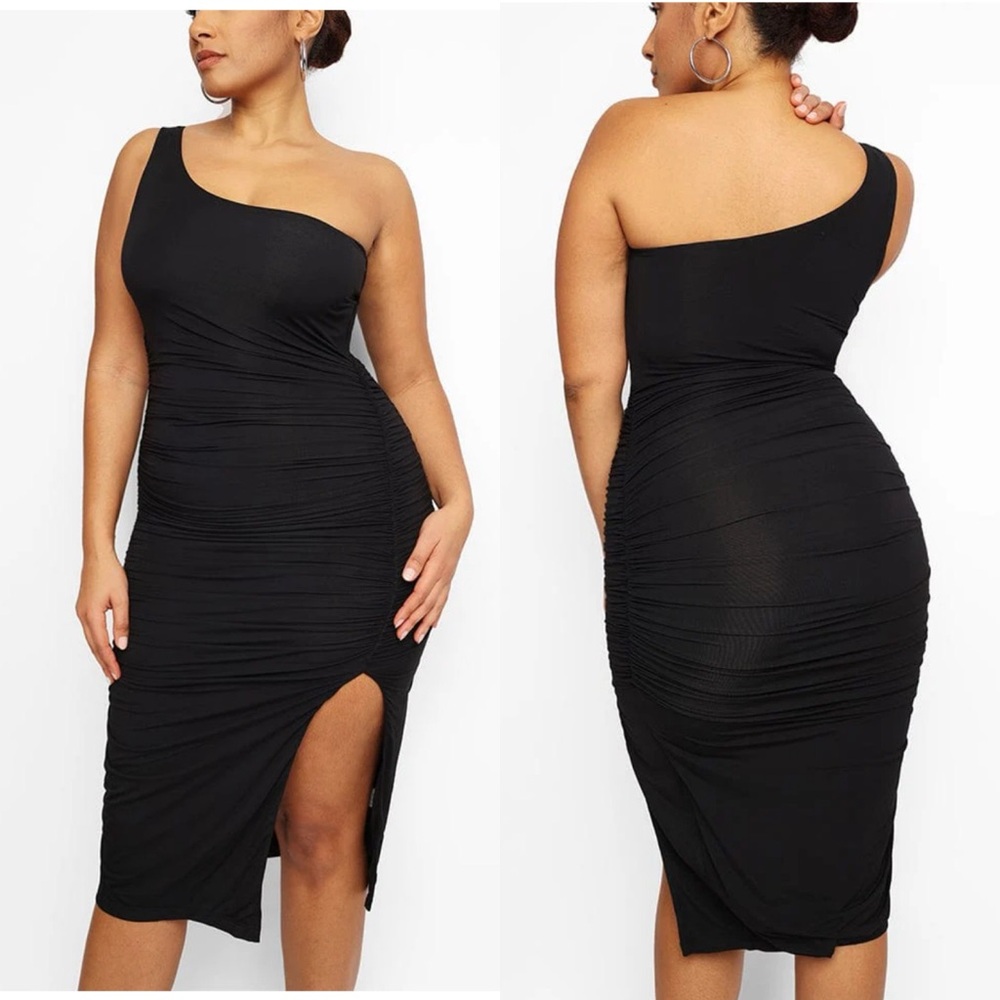 Thigh Split Shaping Dress